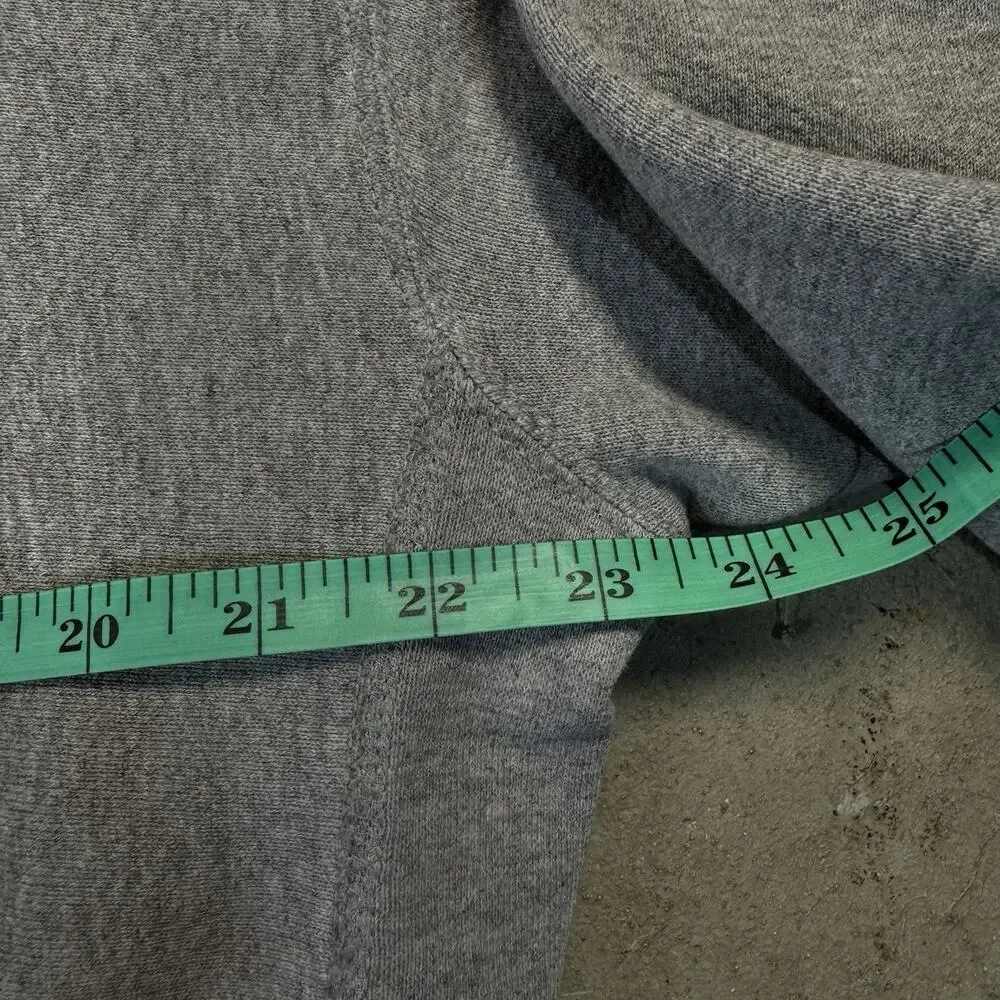Vintage 80s Embroidered Center Swoosh Grey Nike Crewneck Sweatshirt USA Made